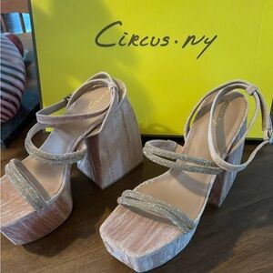 MilaJewel Sam Edelman Circus Ny ankle strap platform sandals. Extraordinary.